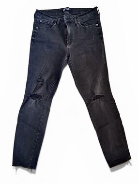 Gap Black Distressed Denim Leggings Women’s 10
